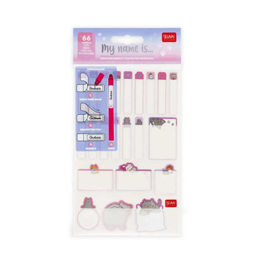 Picture of LEGAMI KITTY ADHESIVE LABELS 66 PCS